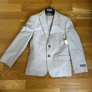 Michael Kors Boys' Tan Suit 2-Pc Set Blazer & Pants Size 12R / 26W Cotton Blend